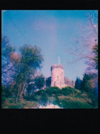 castle tower and trees around